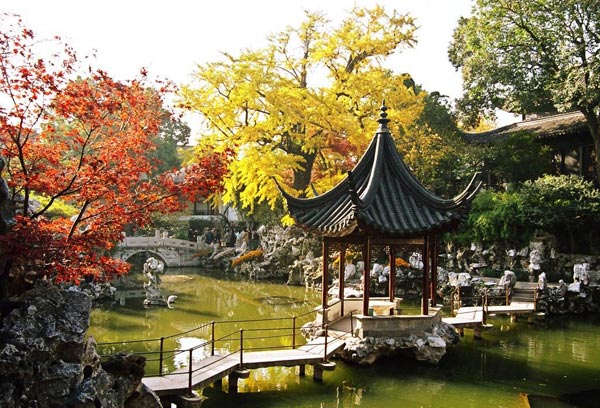 Sân vườn phong cách Trung Quốc